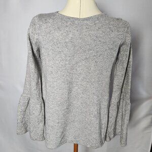 Hekla & Co Gray Merino Wool-blend Sweater